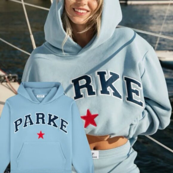 Parke Sky Blue Coastal Collection Oversized Hoodie - Picture 1 of 2